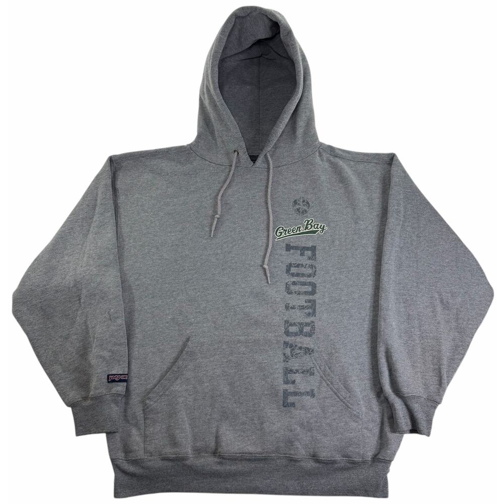 Vintage y2k Green Bay Packers Football Hoodie Men's Large Pullover Sweatshirt